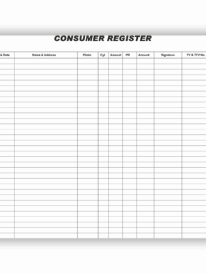 Consumer Register (200 Pages)