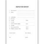 Inspection Report Pad(100 Pages)